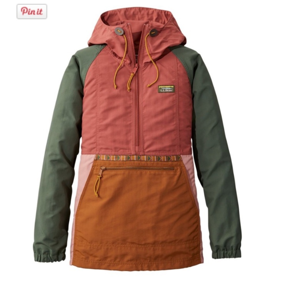 L.L. Bean Mountain Classic Anorak Jacket 🌸 water resistant windbreaker
